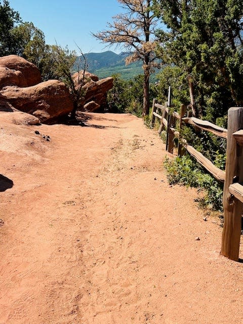 A section of the “Scotsman” trail at the Garden of the Gods in Colorado Springs, Colorado.