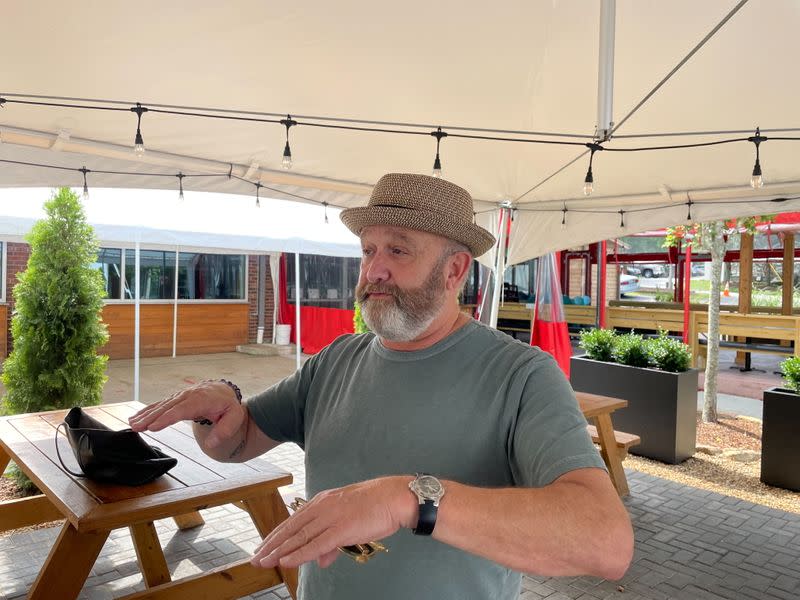 Eric Scheffer, owner of Jettie Rae’s Oyster House, is pictured in Asheville