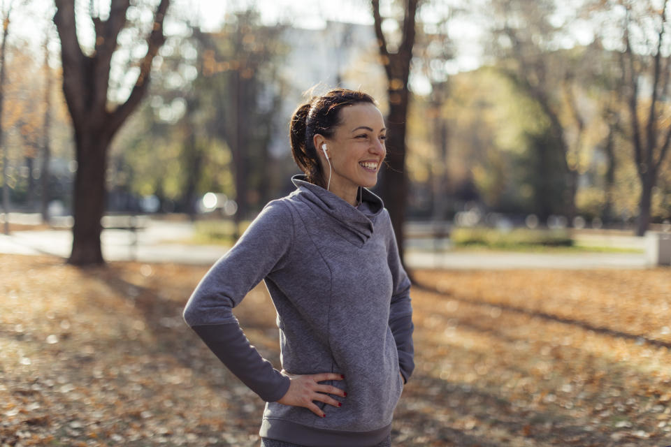 Woman outside in morning. (Getty Images)