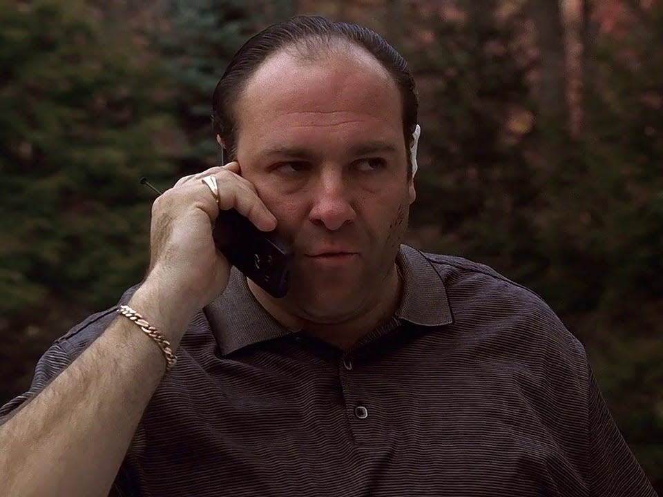 James Gandolfini as Tony Soprano on season one of "The Sopranos."