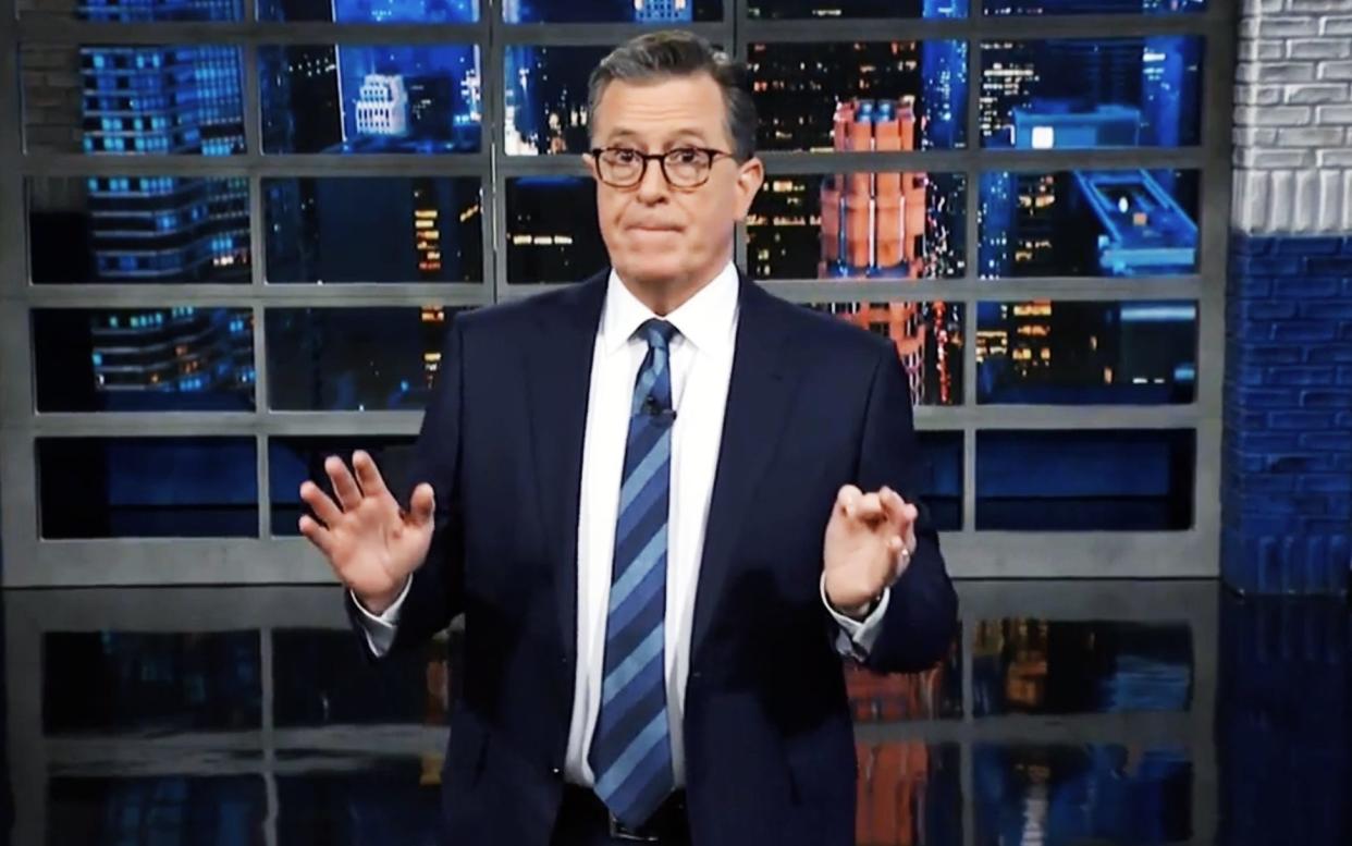 Stephen Colbert on The Late Show on Monday night