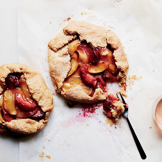 Apple-Plum Tarts with Rye-Cornmeal Crust