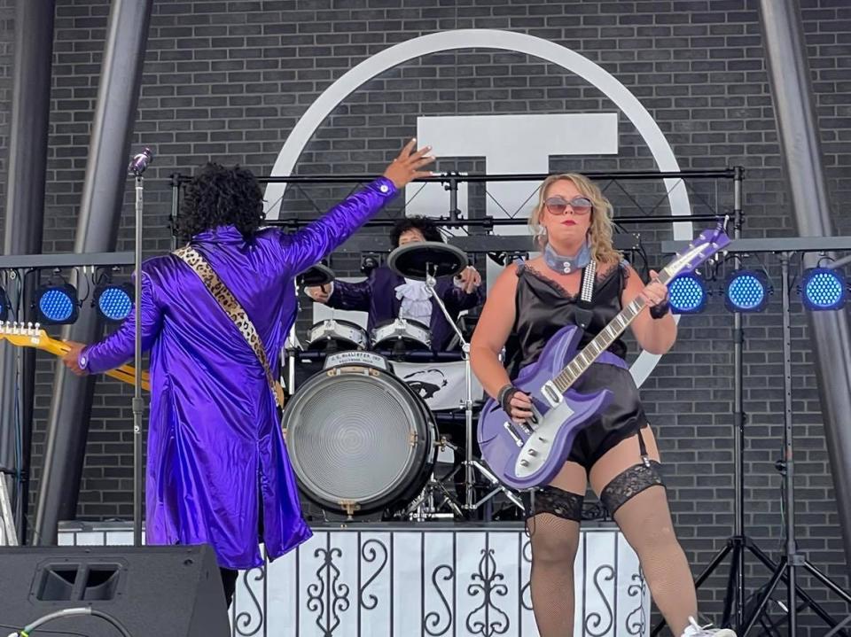 The Prince Project drew a crowd of about 1,500 on Saturday at Jackson Amphitheater at the paid event. Tickets for Saturday tribute acts are $10 general admission and $20 VIP patio and VIP stage.