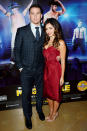 Surprisingly, Channing Tatum's hotness didn't overshadow his gorgeous wife, Jenna Dewan, when the two arrived at the U.K. premiere of <a href="http://movies.yahoo.com/movie/magic-mike/" data-ylk="slk:"Magic Mike";elm:context_link;itc:0;sec:content-canvas" class="link ">"Magic Mike"</a> on Tuesday evening. As expected, Channing suited up well (this time in tartan!), while Jenna opted for a cranberry J. Mendel dress and nude Louboutin heels. (7/10/2012)