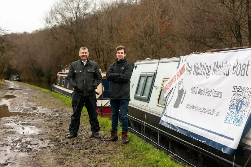 father-and-son duo Paul and Chris Edwards have run Waltzing Matilda boat cafe since 2021