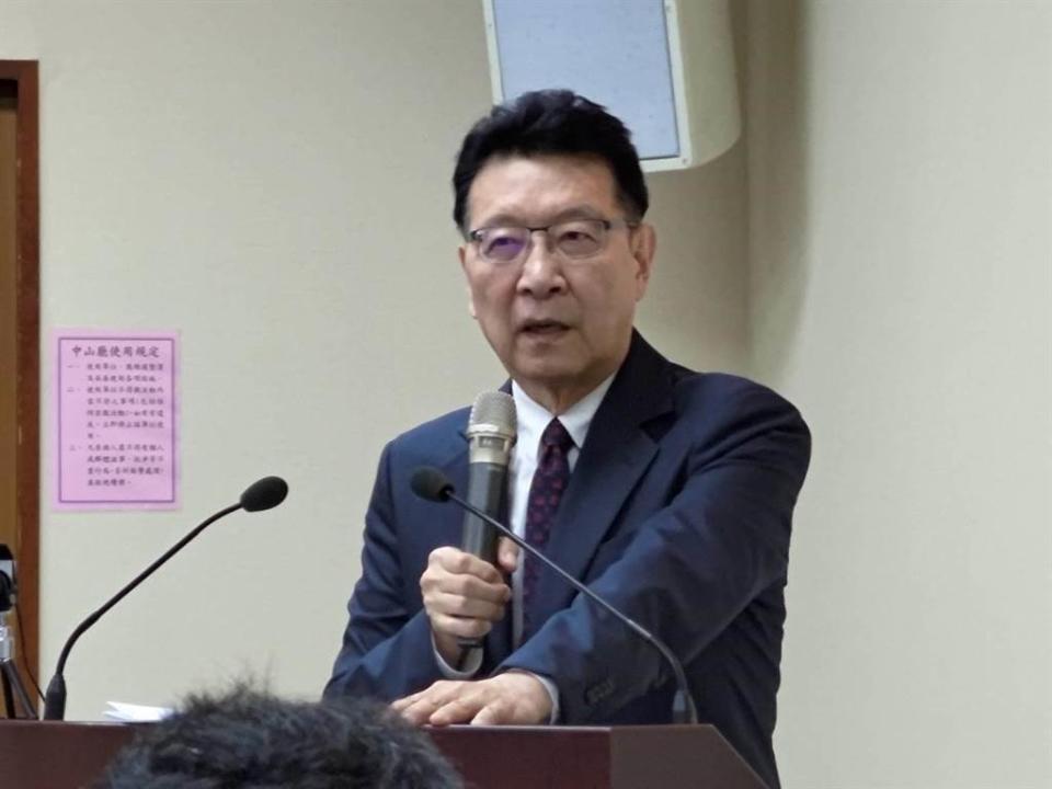 中廣董事長趙少康表態不參選國民黨主席。圖為趙少康到國民黨中常會演講。（資料照，黃福其攝）
