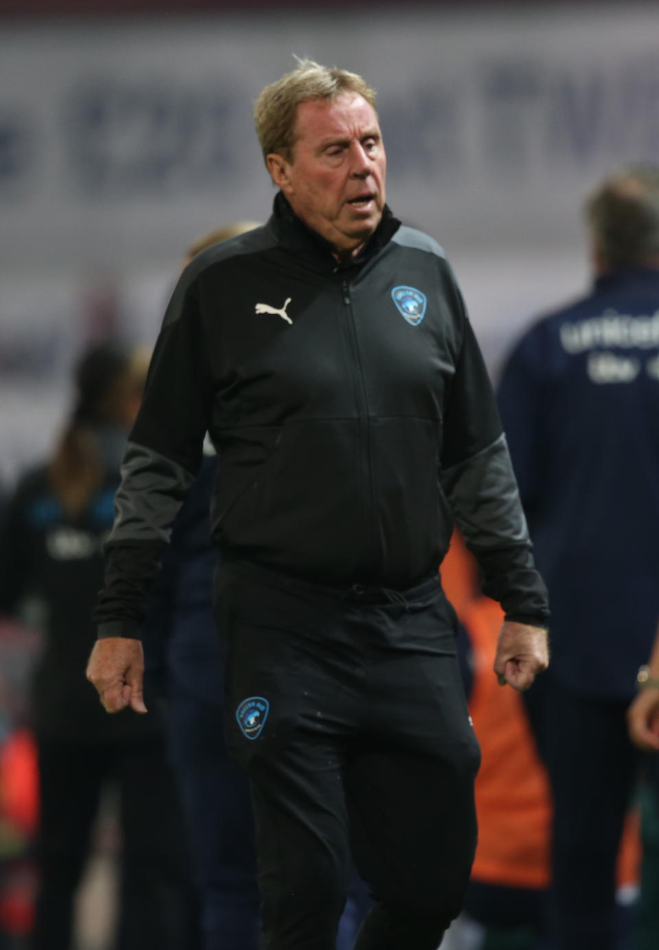 Harry Redknapp of Rest of the World walks out for the second half during the Soccer Aid for Unicef 2020 match between England and Rest of the World at Old Trafford on September 06, 2020 in Manchester, England. (Photo by John Peters/Manchester United via Getty Images)