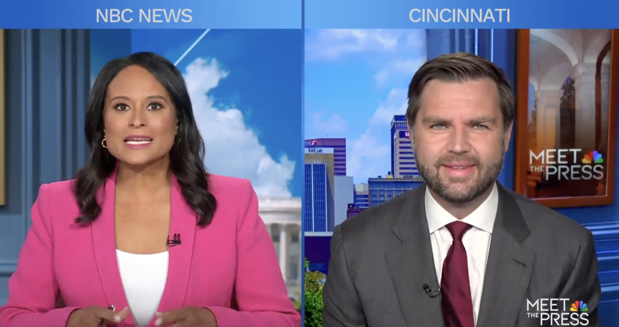 Sen. JD Vance discussed abortion policies during a series of interviews on Sunday.