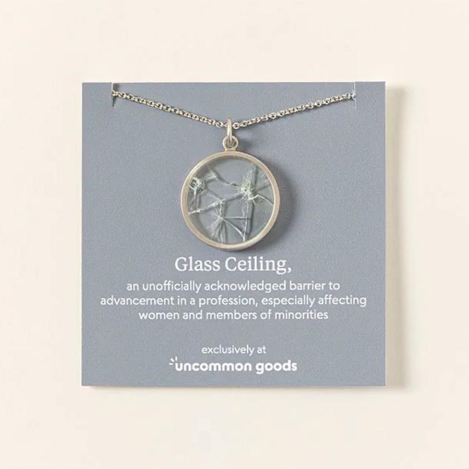 <p><a href="https://go.redirectingat.com?id=74968X1596630&url=https%3A%2F%2Fwww.uncommongoods.com%2Fproduct%2Fshattered-glass-ceiling-necklace&sref=https%3A%2F%2Fwww.bestproducts.com%2Flifestyle%2Fg60466492%2Fgraduation-gifts-for-her%2F" rel="nofollow noopener" target="_blank" data-ylk="slk:Shop Now;elm:context_link;itc:0;sec:content-canvas" class="link ">Shop Now</a></p><p>Shattered Glass Ceiling Necklace</p><p>uncommongoods.com</p><p>$68.00</p>