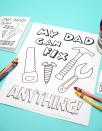 <p>Perfect for kiddos to gift their dad to give him both a sweet note and a colorful masterpiece. You can also download a printable matching card and gift tag.</p><p><strong>Get the printable at <a href="https://www.happinessishomemade.net/printable-fathers-day-card-coloring-page/" rel="nofollow noopener" target="_blank" data-ylk="slk:Happiness Is Homemade;elm:context_link;itc:0;sec:content-canvas" class="link ">Happiness Is Homemade</a>.</strong></p><p><strong><a class="link " href="https://www.amazon.com/Neenah-Exact-Inches-Sheets-Brightness/dp/B006P1EQXA/?tag=syn-yahoo-20&ascsubtag=%5Bartid%7C10050.g.4354%5Bsrc%7Cyahoo-us" rel="nofollow noopener" target="_blank" data-ylk="slk:SHOP CARD STOCK;elm:context_link;itc:0;sec:content-canvas">SHOP CARD STOCK</a><br></strong></p>