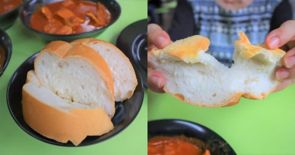 mama's curry - bread closeup