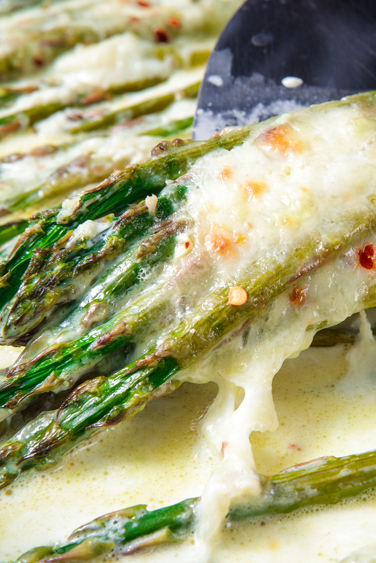 Cheesy Baked Asparagus