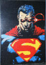 Superman Lego Mosaic by Dave Ware