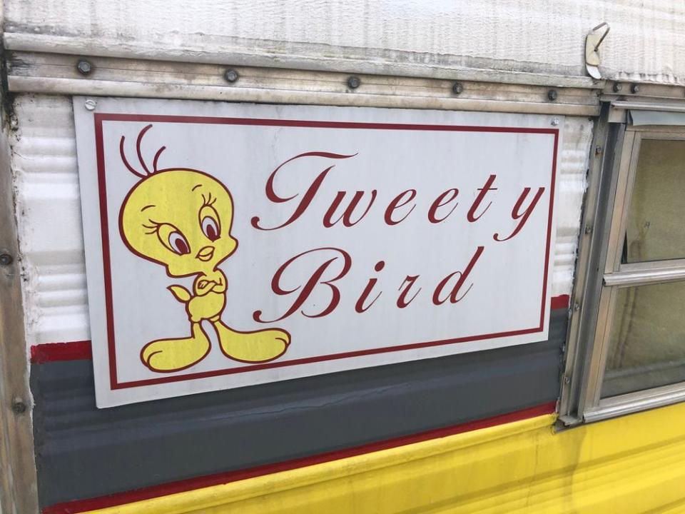 the Tweety Bird camper