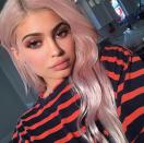 <p>Jenner dyed her hair platinum—then rose—back in 2016.</p>