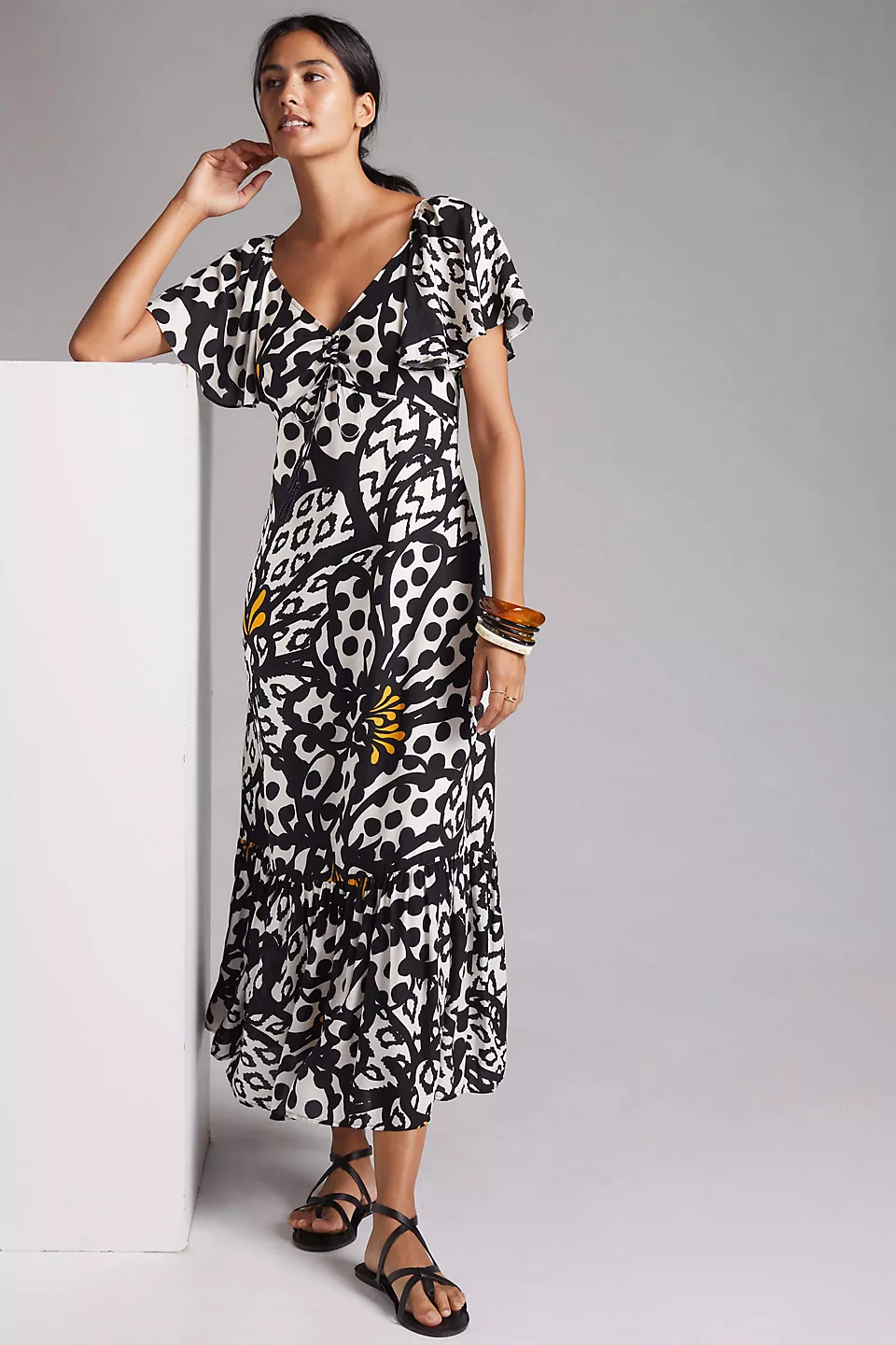 <h2>Farm Rio Flutter-Sleeved Maxi Dress</h2><strong><em>The Showstopper</em></strong><br><br>This stunner is easy, breezy, and quite beautiful. The fluttery sleeves, eye-catching print, and just-right silhouette seem to make this Farm Rio pick universally flattering.<br><br><strong>The Hype: </strong>4.7 out of 5 stars; 3 reviews on Anthropologie.com<br><br><strong>What They’re Saying</strong>: “I spotted this dress in store and had to have it once I tried it on! The fit is amazing and I love the fabric. As the previous reviewer says, it is sexy. It hugs the curves for sure. I couldn’t be happier!” — Bailey, Anthropologie reviewer <br><br><br><br><em>Shop <strong><a href="https://www.anthropologie.com/brands/farm-rio" rel="nofollow noopener" target="_blank" data-ylk="slk:Farm Rio" class="link ">Farm Rio</a></strong></em>  <br><br><strong>Farm Rio</strong> Flutter-Sleeved Maxi Dress, $, available at <a href="https://go.skimresources.com/?id=30283X879131&url=https%3A%2F%2Fwww.anthropologie.com%2Fshop%2Ffarm-rio-flutter-sleeved-maxi-dress" rel="nofollow noopener" target="_blank" data-ylk="slk:Anthropologie" class="link ">Anthropologie</a>