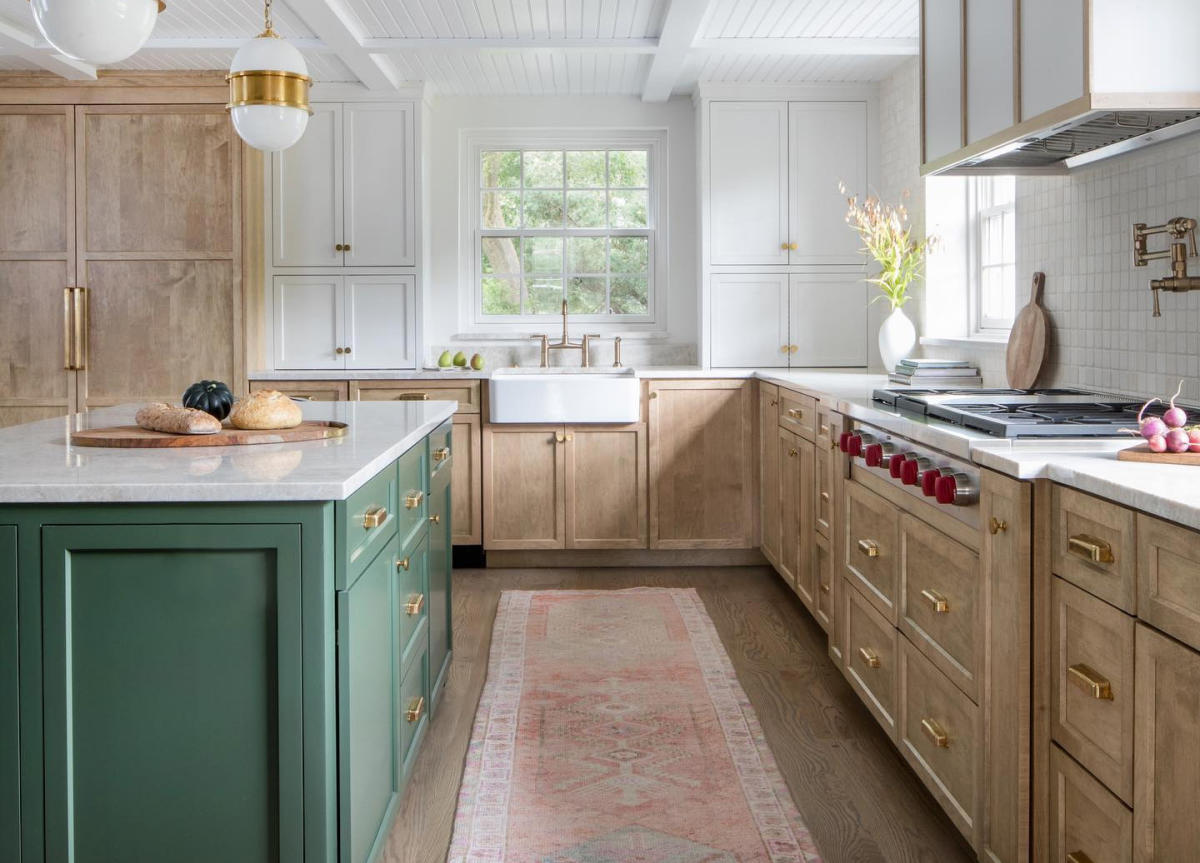 This TikToker “Vinyl Wrapped” Her Oak Cabinets, and It Looks So Sleek