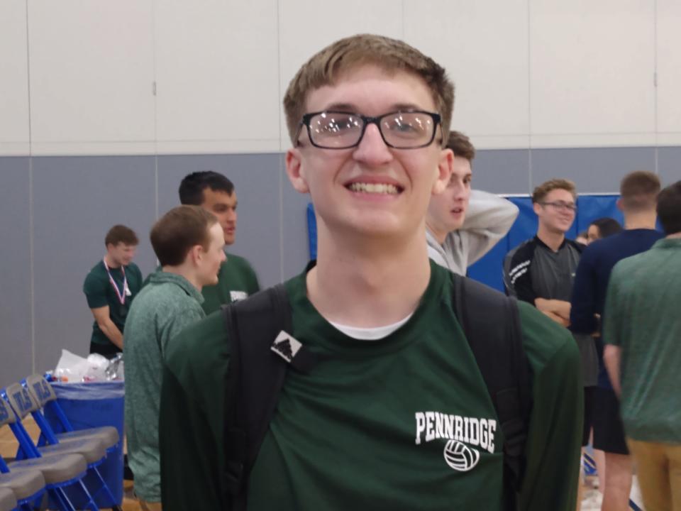 Pennridge senior volleyball player Gavin Stayer.