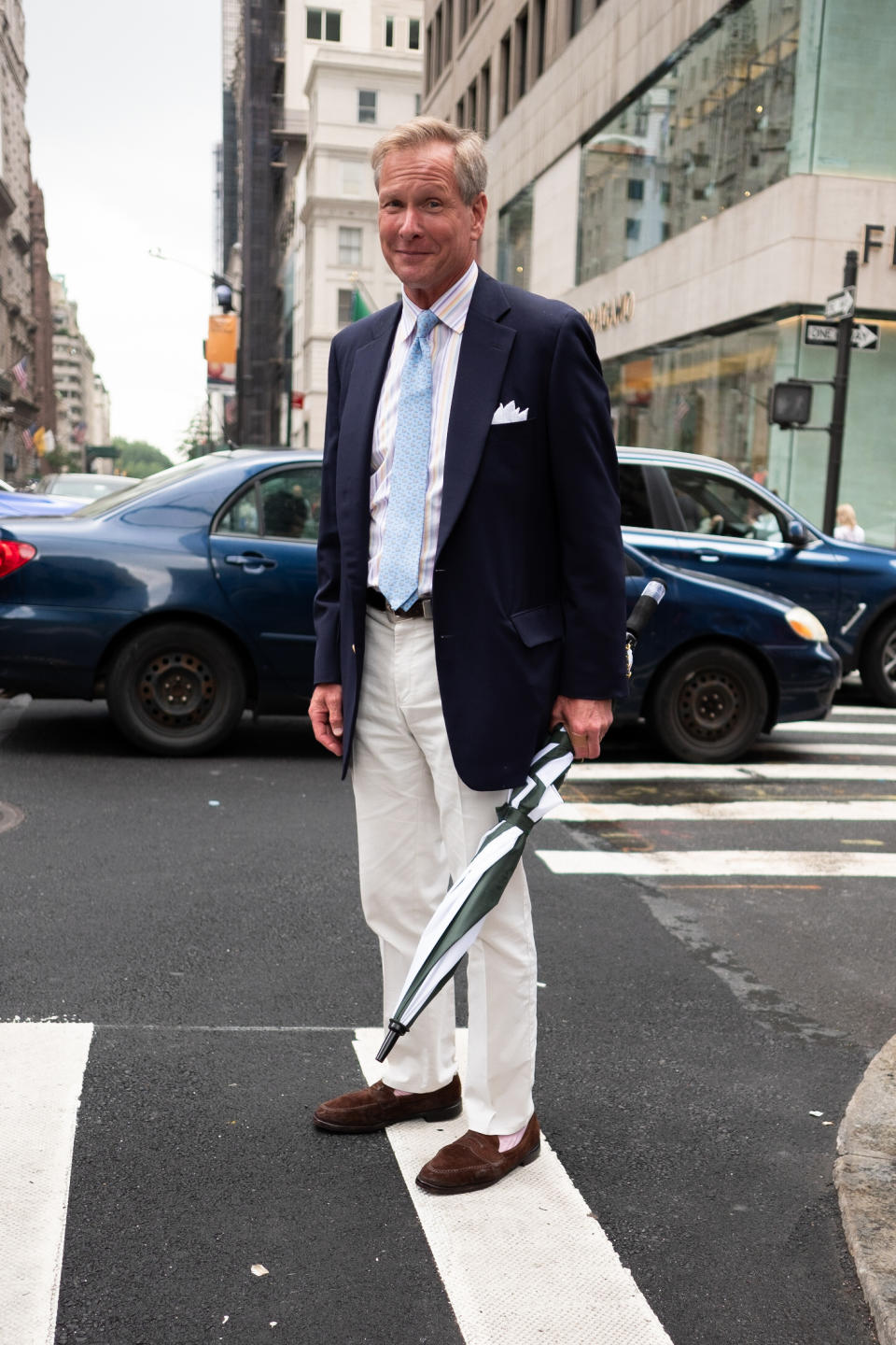 man in a handsome blazer in new york