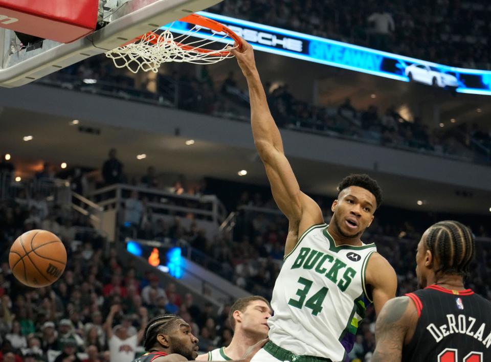 Giannis Antetokounmpo and the Milwaukee Bucks had their hands full with the Chicago Bulls in Game 1.