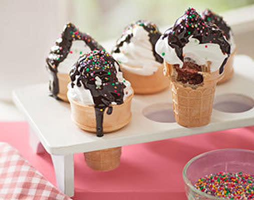 Ice-cream cone cupcakes