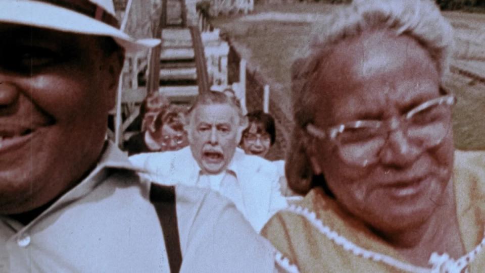 Lincoln Maazel rides a terrifying roller coaster in George A. Romero's The Amusement Park.