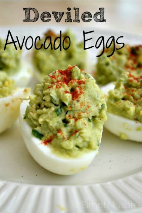 Deviled Avocado Eggs