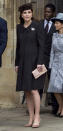 <p>Catherine, Duchess of Cambridge, wears a black coat with a fur hat and nude pumps at the Easter Service at St. George’s Chapel on April 1, 2018, in Windsor. (Photo: Getty Images) </p>