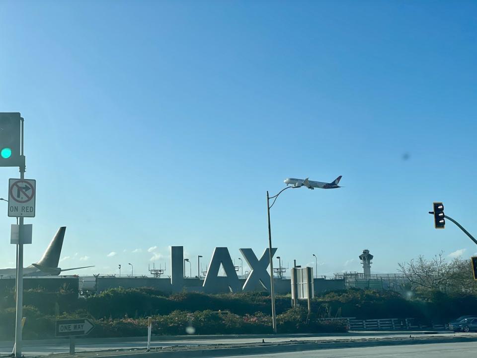 陳女士今年4月初在洛杉磯國際機場入關時被海關警告。（記者王若然／攝影）