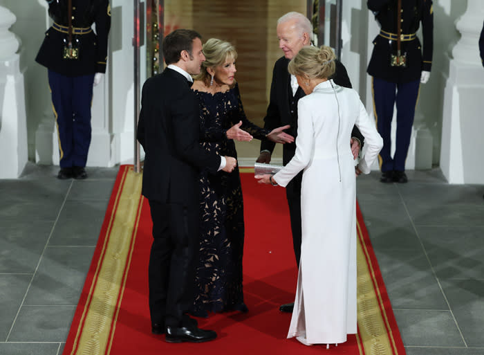 Los Biden y los Macron en la cena de Estado en la Casa Blanca