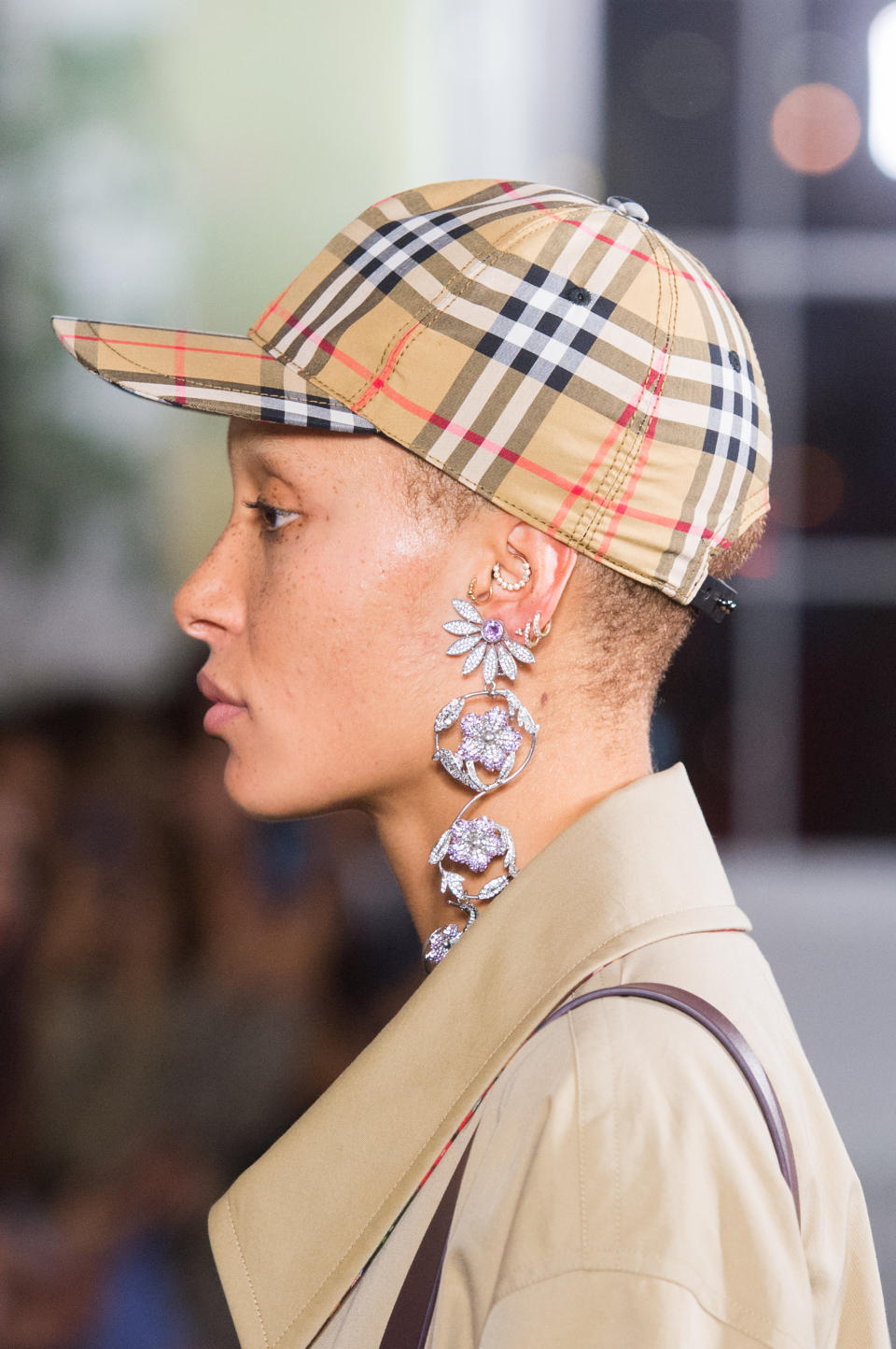 <p><i>Classic Burberry check print cap from the SS18 Burberry collection. (Photo: ImaxTree) </i></p>