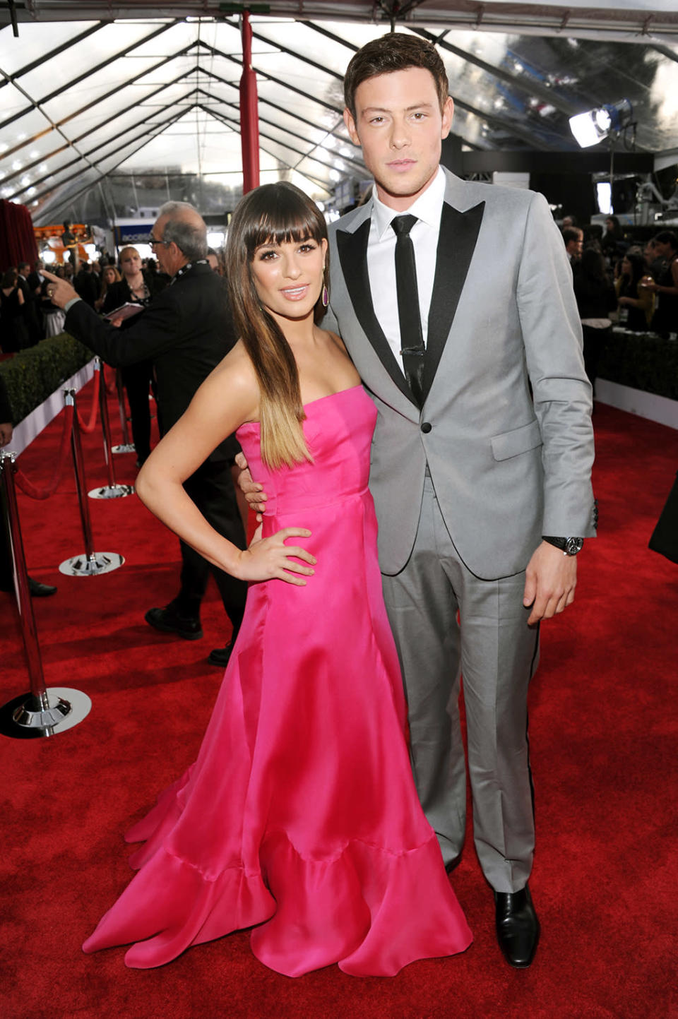 Lea Michele and Cory Monteith