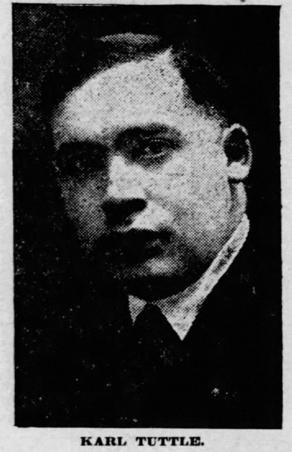 A young Karl K. 'Creamy' Tuttle in 1921.