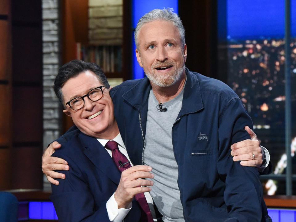 stephen colbert and jon stewart