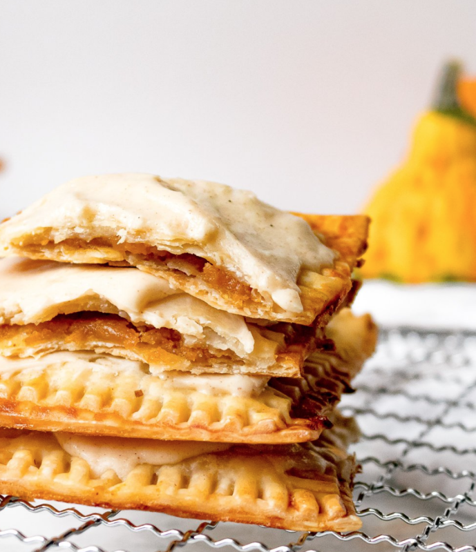 <p>Cheneé Today</p><p>These sweet potato pop tarts are full of amazing sweet potato flavor and spiced with cinnamon, nutmeg, and ginger. Then they’re wrapped up in a flaky crust and frosted with a rich brown butter icing.</p><p><strong>Get the recipe: <a href="https://cheneetoday.com/sweet-potato-pop-tarts-recipe/" rel="nofollow noopener" target="_blank" data-ylk="slk:Sweet Potato Pop Tarts;elm:context_link;itc:0;sec:content-canvas" class="link ">Sweet Potato Pop Tarts</a></strong></p>