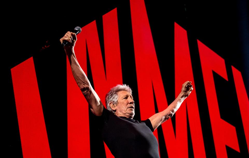 Roger Waters performs at Barclays Arena in Hamburg, Germany, on Sunday, May 7, 2023, to kick off his "This Is Not A Drill" tour of Germany.