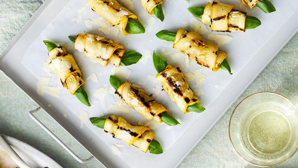 Grilled Yellow Squash Roll-Ups