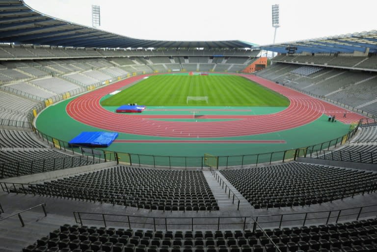 The King Baudouin stadium in Brussels often hosts international football matches, but city authorities said an Israel-Belgium match in September would be too risky (ERIC LALMAND)