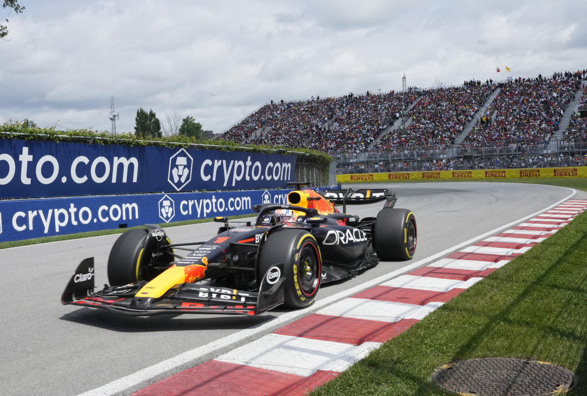 F1 Canadian Grand Prix Max Verstappen leads every lap in Montreal, Fernando Alonso finishes second, Lewis Hamilton third