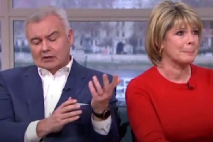 Ruth Langsford was visibly upset during the segment (ITV)