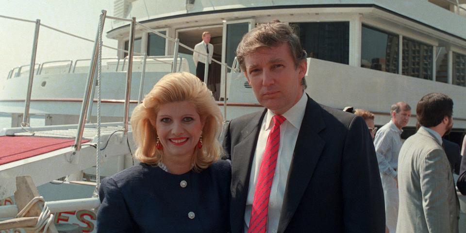 Donald Trump and Ivana Trump in 1988