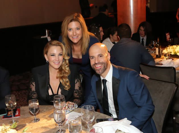 Deanna and Chris Daughtry, seated, pictured during a Trevor Project event on Nov. 17, 2019, in Los Angeles. (Photo: Tasia Wells via Getty Images)