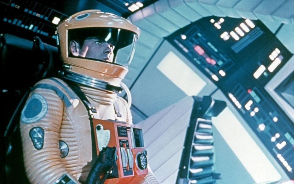 Gary Lockwood on the set of 2001: A Space Odyssey - Getty