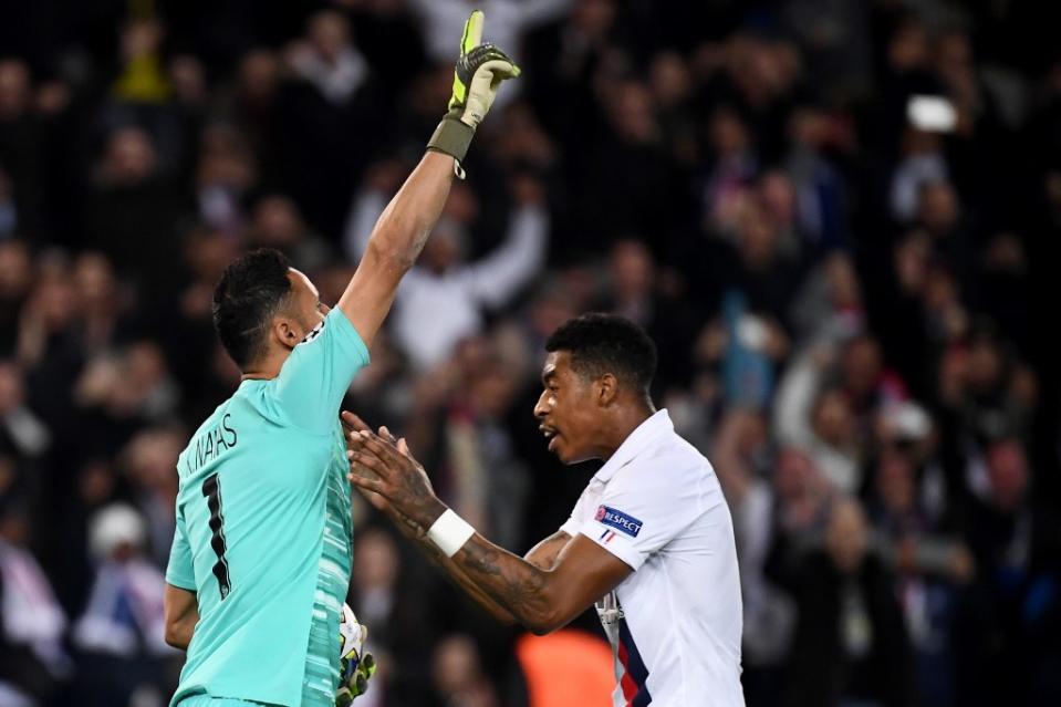 Grâce à cet arrêt, Keylor Navas continue sa série d'invincibilité dans cette Ligue des Champions 2019/2020. En quatre matchs, il n'a toujours pas encaissé le moindre but. (crédit AFP)