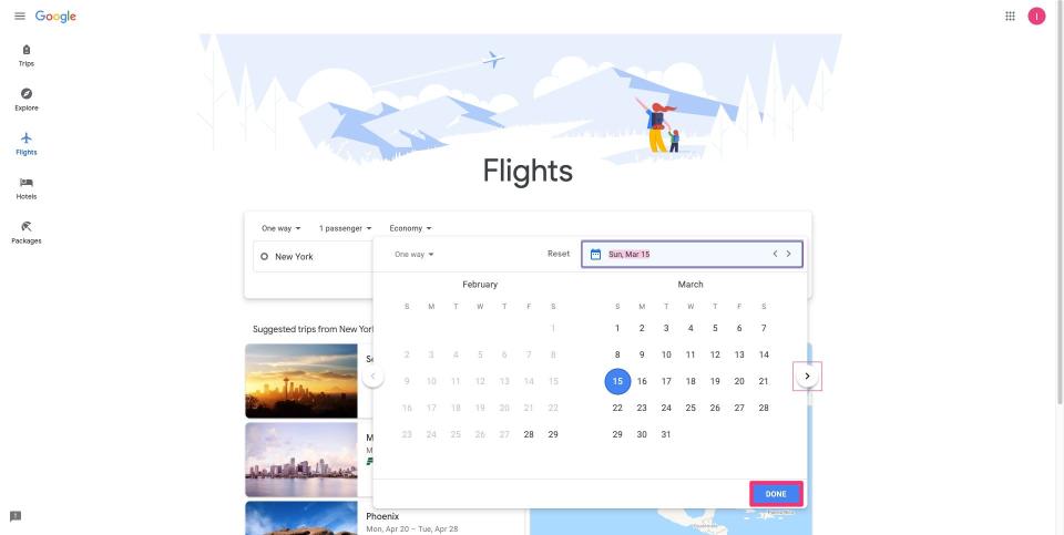 How to book a flight on Google Flights