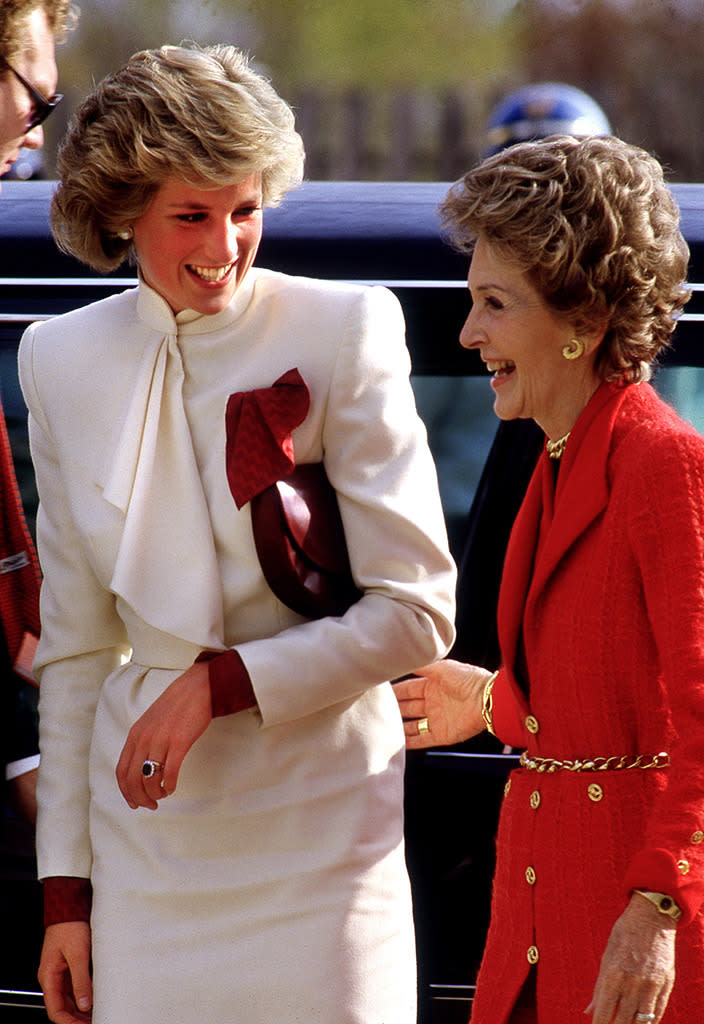 Princess Diana and Nancy Reagan