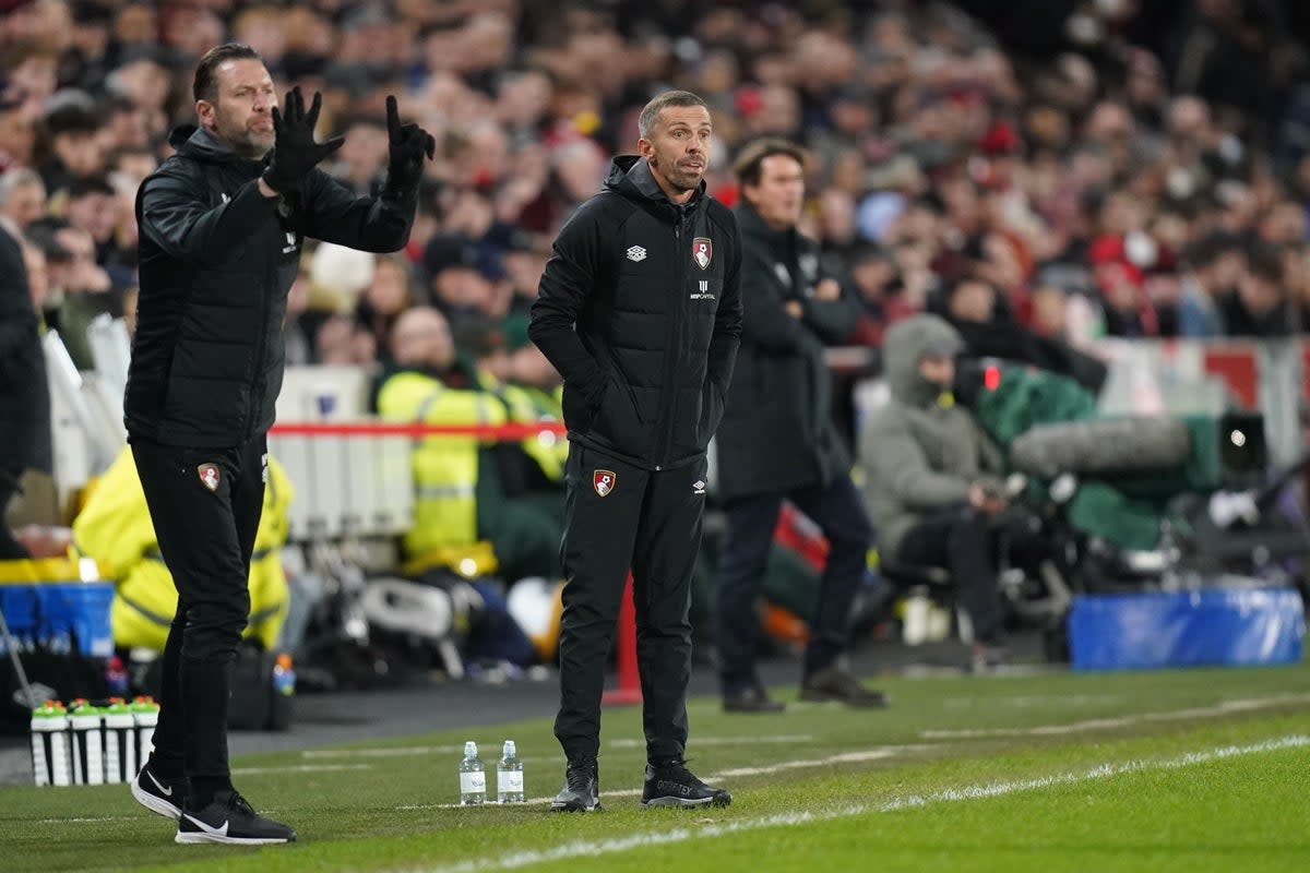 Bournemouth manager Gary O’Neil was furious at the penalty decision given against his side (Adam Davy/PA) (PA Wire)