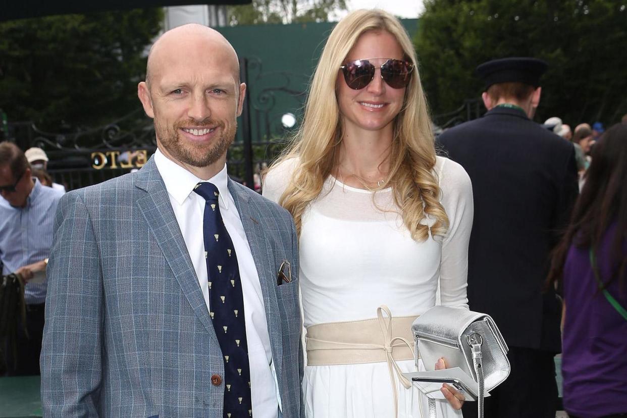 Matt Dawson, pictured here with his wife Carolin, has revealed he contracted Lyme disease from a tick bite: PA