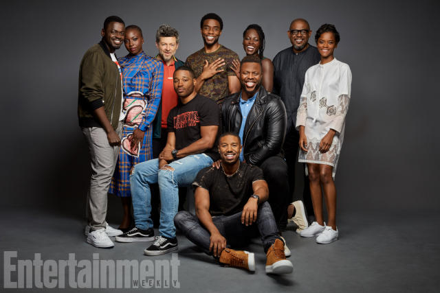 Danai Gurira Meets Up With Marvel Co-Stars Michael B. Jordan