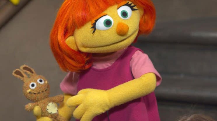Julia is meant to teach people about autism.(Photo by Sesame Street)